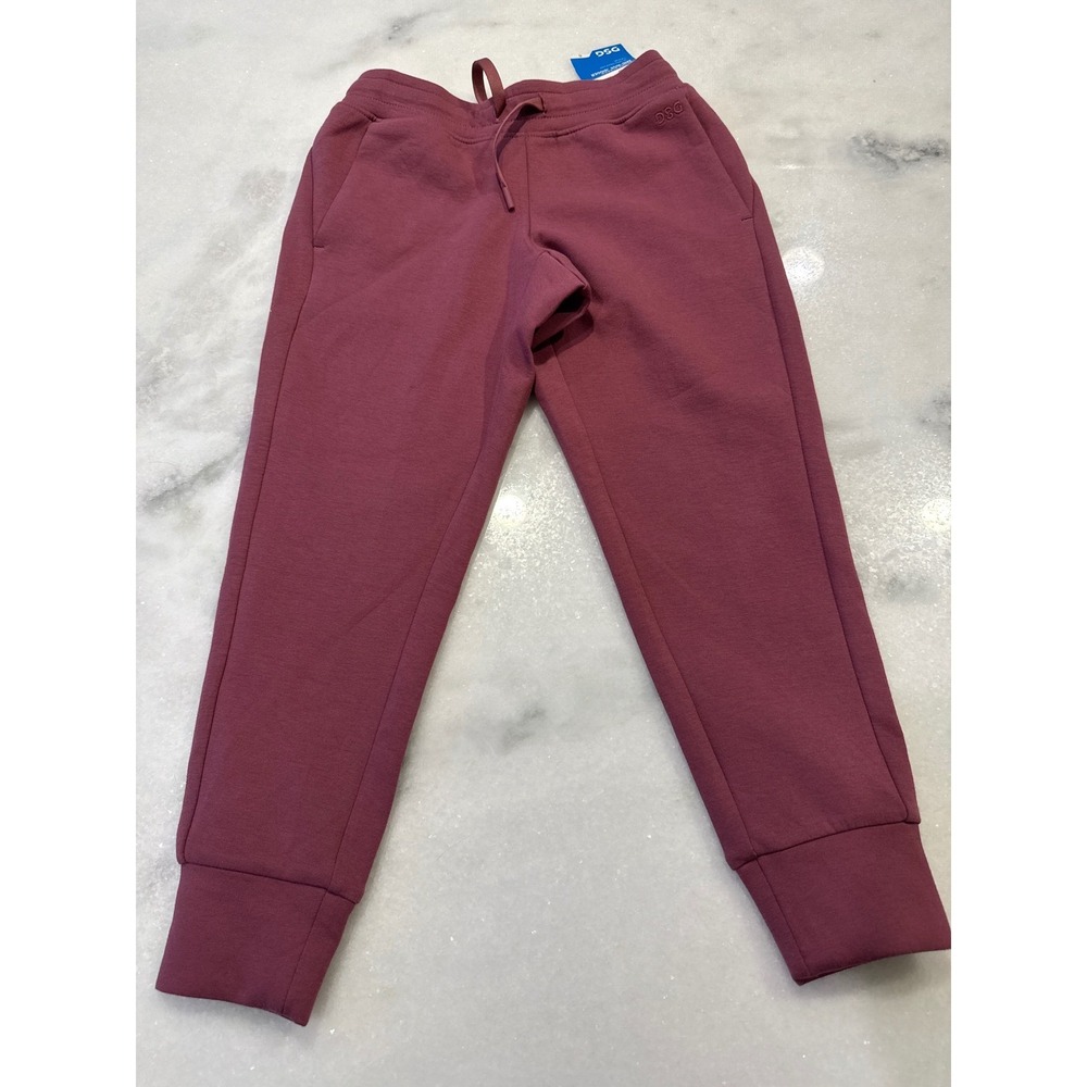 DSG Sport Fleece Jogger Girls XS 6-7 Rose Coffee Mid Rise Tapered Sweatpants